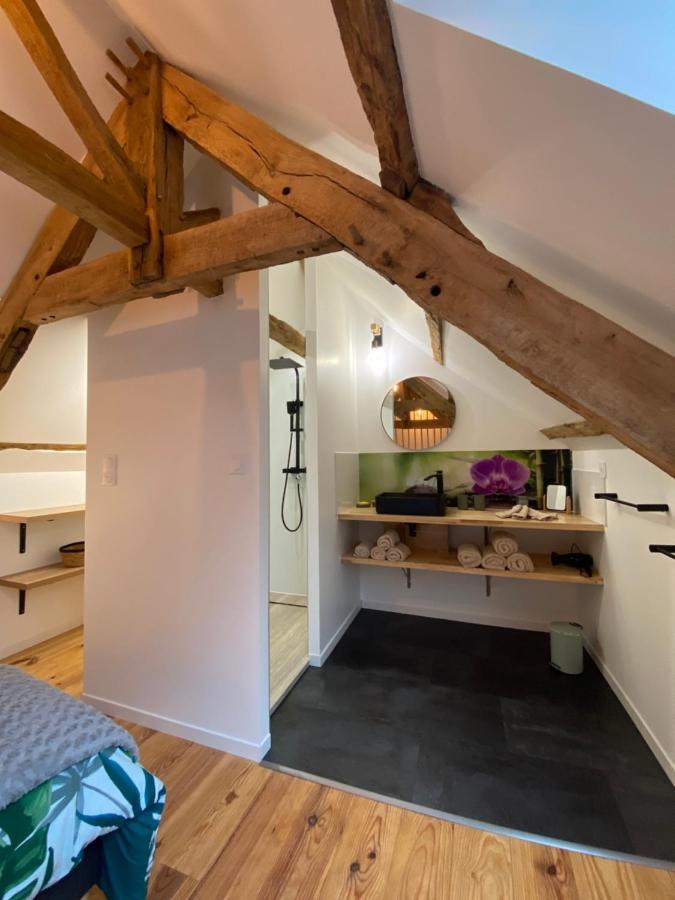 A La Memoire De Merlin & Spa Saint-Malon-sur-Mel Bagian luar foto